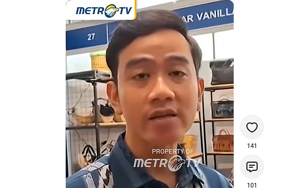 Wapres RI Gibran Rakabuming Raka. Foto: Youtube Metro TV