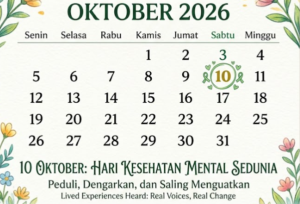 10 Oktober Memperingati Hari Apa? Ini Sejarah dan Tema Hari Kesehatan Mental Sedunia 2026