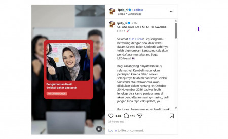 Pengumuman Hasil Seleksi Bakat Skolastik LPDP Tahap II 2026, Apa Langkah Berikutnya?