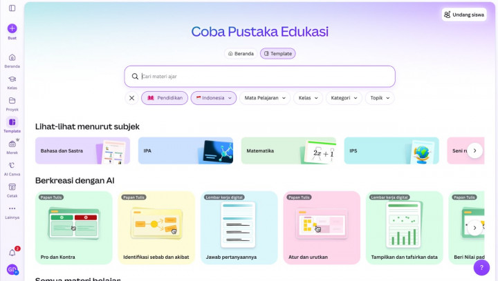 Dukung Digitalisasi Pendidikan Indonesia, Canva Hadirkan Pustaka Edukasi