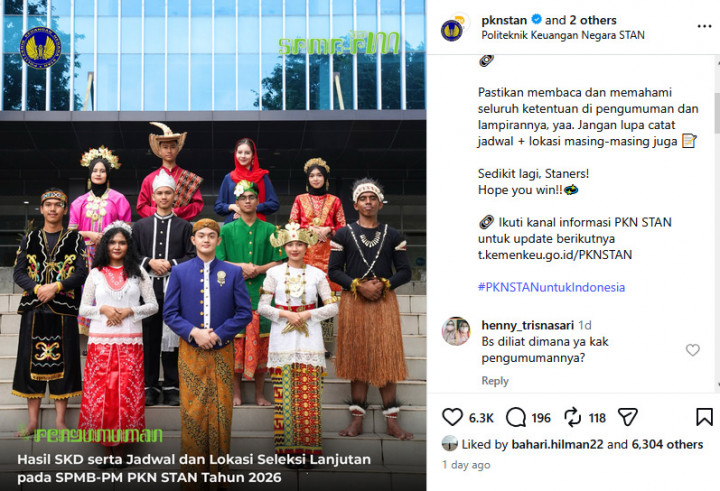Hasil SKD PKN STAN 2026 Diumumkan, Cek Jadwal Seleksi Lanjutan di Sini!