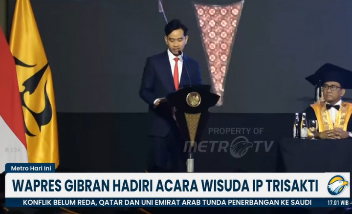 Wisuda IP Trisakti, Gibran Tantang Wisudawan Majukan Pariwisata dengan Teknologi