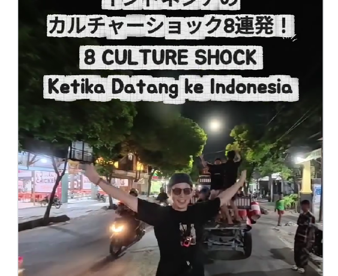 Viral Video Bule Jepang Ungkap  Culture Shock saat Tinggal di Indonesia