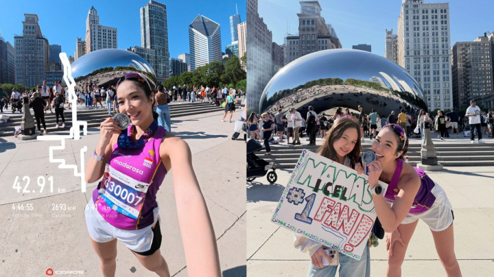 Tempuh 42 Km di Chicago Marathon, Gisel Disambut Poster Manis dari Gempi
