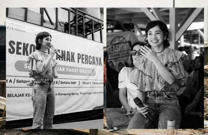 Andien Bangun Sekolah Gratis Kelima, Manfaatkan Royalti Lagu