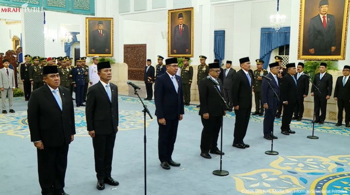 Lengkap! Daftar Pejabat dan Wamen Dilantik Prabowo Hari Ini