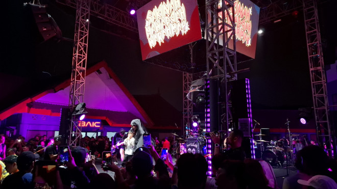 Sakinah Mawaddah Warahmah di Synchronize Fest 2026 (Foto: Medcom/Basuki)