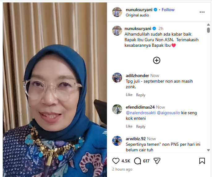 Akhirnya! Dirjen GTK Pastikan TPG Guru non-ASN Cair Semua Maksimal Pekan Depan