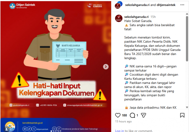 Hati-Hati! 5 Hal Ini Wajib Dicek Sebelum Daftar SMA Unggul Garuda Baru