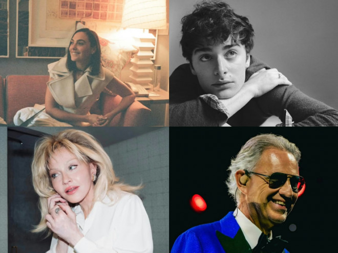 Gal Gadot, Noah Schnapp, Madonna, Andrea Bocelli 