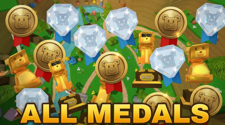 Cara Mendapatkan Medali Emas dan Diamond di Super Bear Adventure