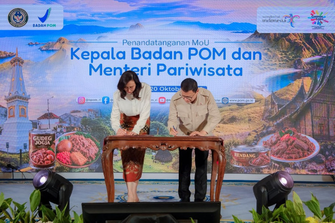 Kemenpar dan BPOM memperkuat keamanan pangan di lebih dari 6.300 desa wisata. Dok. Kemenpar