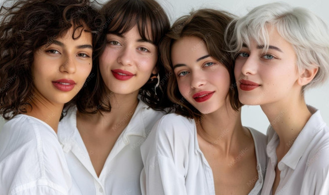 6 ide gaya rambut pendek yang lagi tren, mulai dari French bob, soft pixie, hingga long bob. Ilustrasi Magnific