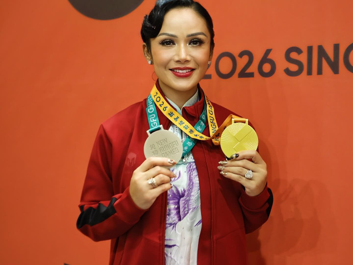 Sabet 2 Medali Emas Wushu di Singapura, Kris Dayanti Ingin Inspirasi Para Perempuan