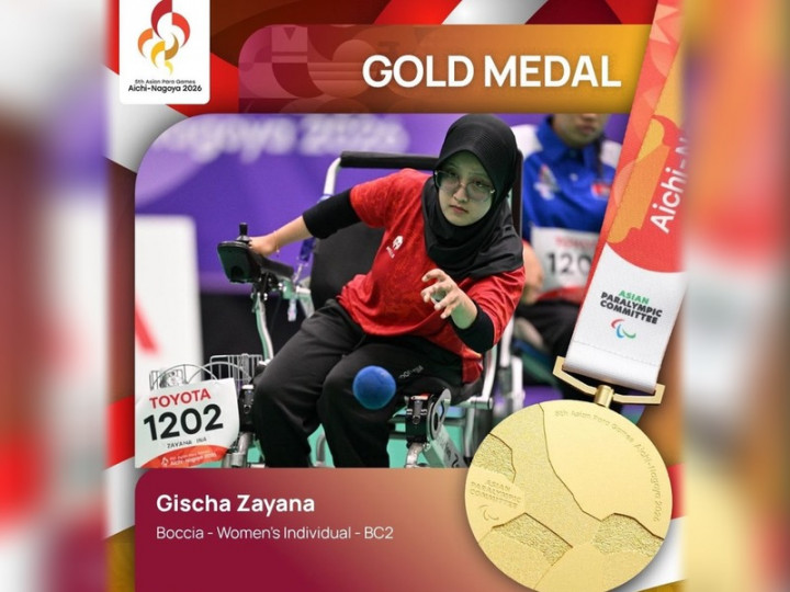 Gischa Zayana Rebut Emas, Indonesia Tambah Medali Keenam di Asian Para Games 2026