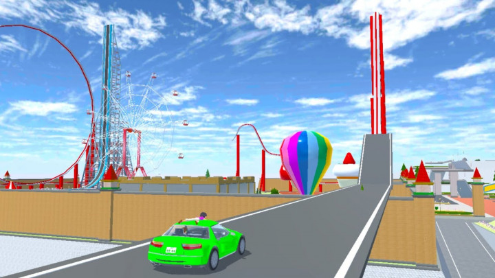 Okanoue Amusement Park Sakura School Simulator: Wahana dan Rahasia Tersembunyi