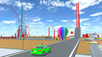 Okanoue Amusement Park Sakura School Simulator: Wahana dan