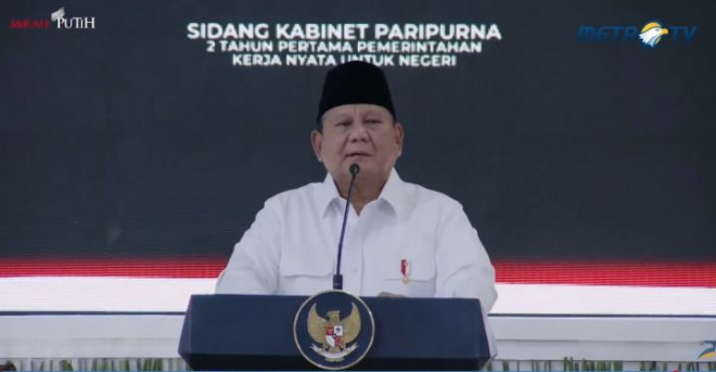 Presiden Prabowo Subianto. Foto: Istimewa.