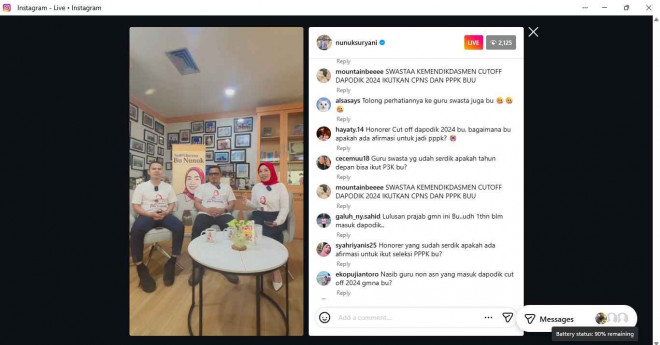 Ketua FAGRI (Forum Advokasi Guru Non-ASN Sekolah Negeri Indonesia), Ahmad Farwiz Nasution (kiri); Ketua Umum DPP FAGAR (Forum Aliansi Guru dan Karyawan), Ma’mol Abdul Faqih (tengah); dan Direktur Jenderal Guru dan Tenaga Kependidikan (Dirjen GTK), Kemen