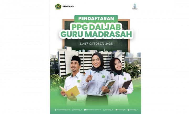 Pendaftaran PPG Daljab Guru Madrasah 2026 Dibuka, Ini Link dan Syarat