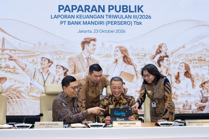 Bank Mandiri Raup Laba Rp45,5 Triliun, Kredit Tumbuh 16%
