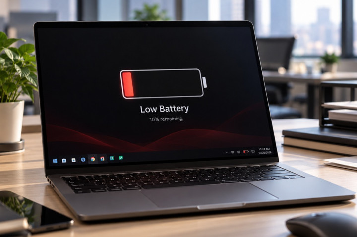 5 Penyebab Utama Baterai Laptop Cepat Habis