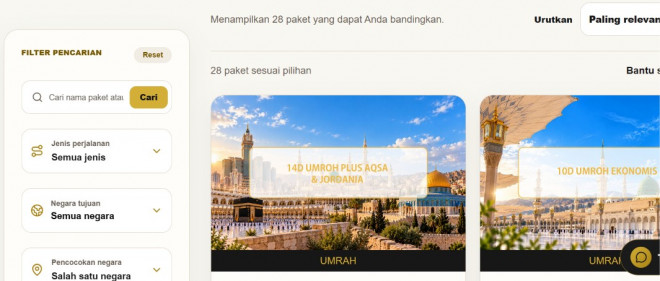 Daftar Umrah dan Wisata Halal Kini makin satset lewat platform digital baru.