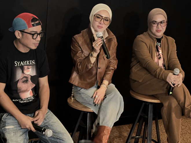 Konferensi Pers Konser Syahrini 2026 (Foto: Medcom/Rafi)