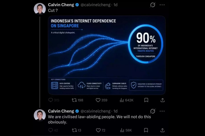 Menkomdigi Respons Soal Ketergantungan Internet RI ke Singapura