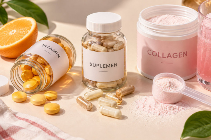 Sering Ketuker! Ini Bedanya Vitamin, Suplemen, dan Collagen Drink