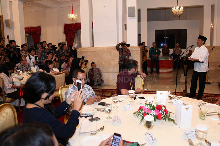 Jokowi Buka Bersama dengan Wartawan Kepresidenan