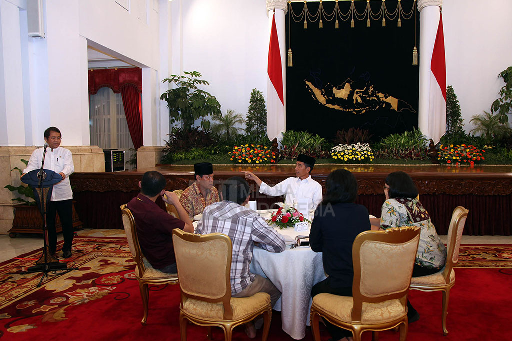Jokowi Buka Bersama dengan Wartawan Kepresidenan