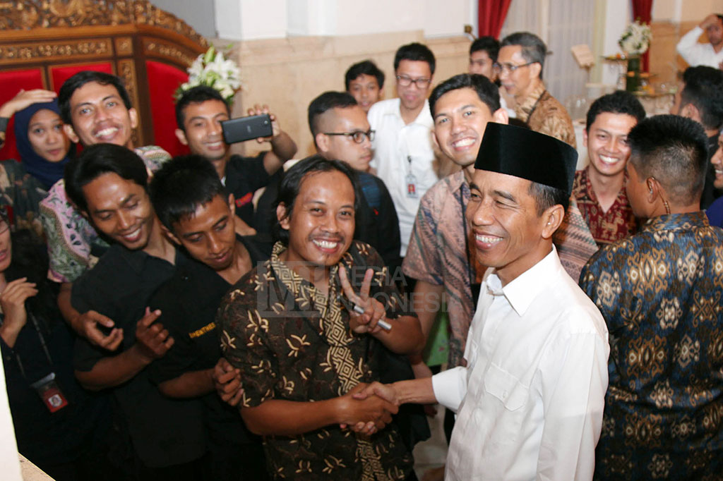 Jokowi Buka Bersama dengan Wartawan Kepresidenan