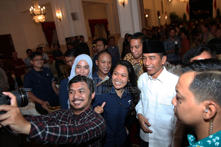 Jokowi Buka Bersama dengan Wartawan Kepresidenan