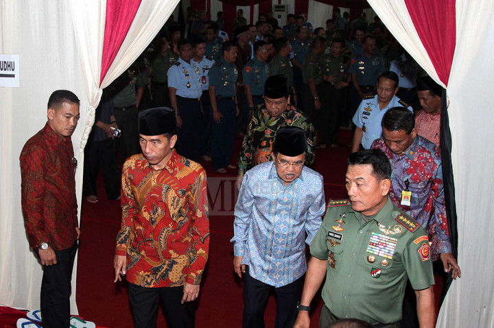 Presiden Jokowi Buka Puasa Bersama di Mabes TNI