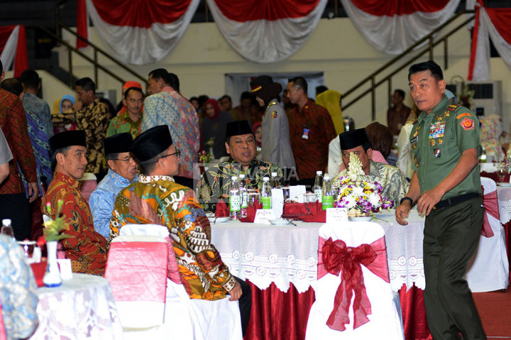 Presiden Jokowi Buka Puasa Bersama di Mabes TNI