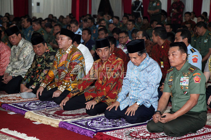 Presiden Jokowi Buka Puasa Bersama di Mabes TNI