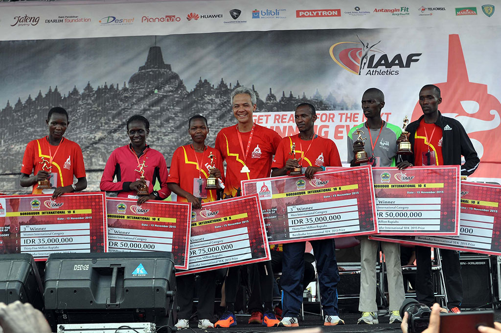Atlet Asal Kenya Juarai Marathon Borobudur 10K
