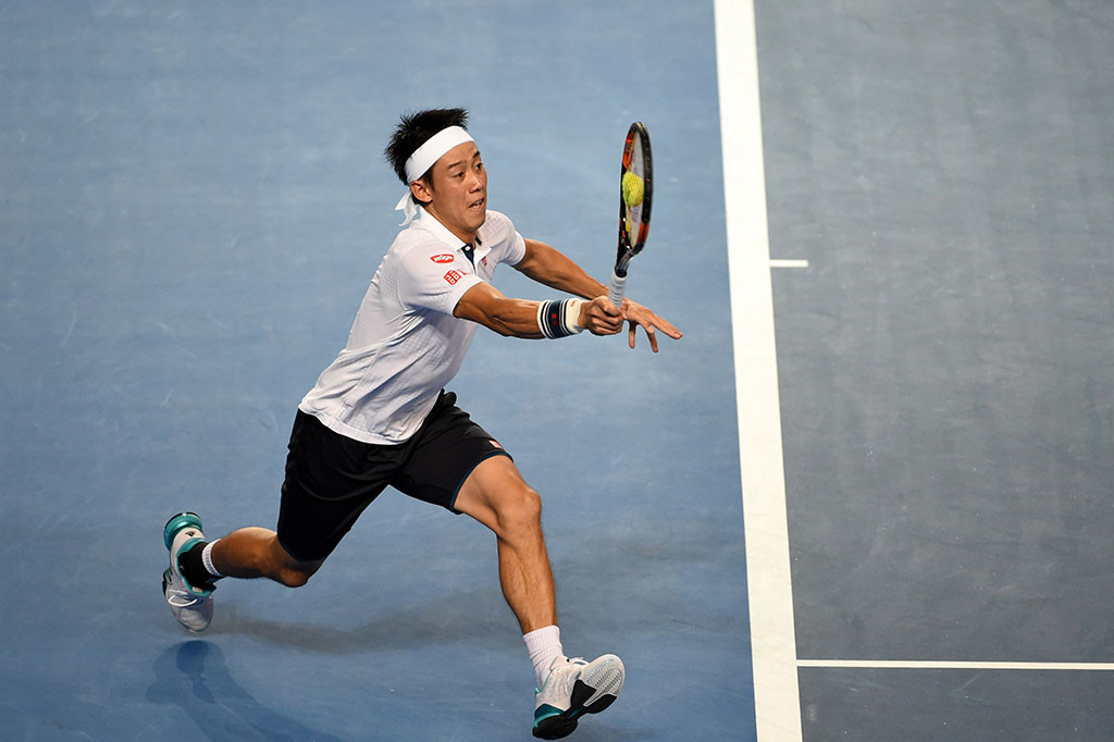 Nishikori Tekuk Tsonga Tiga Set Langsung