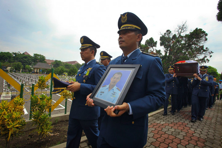 Pilot Super Tucano Dimakamkan di Yogyakarta