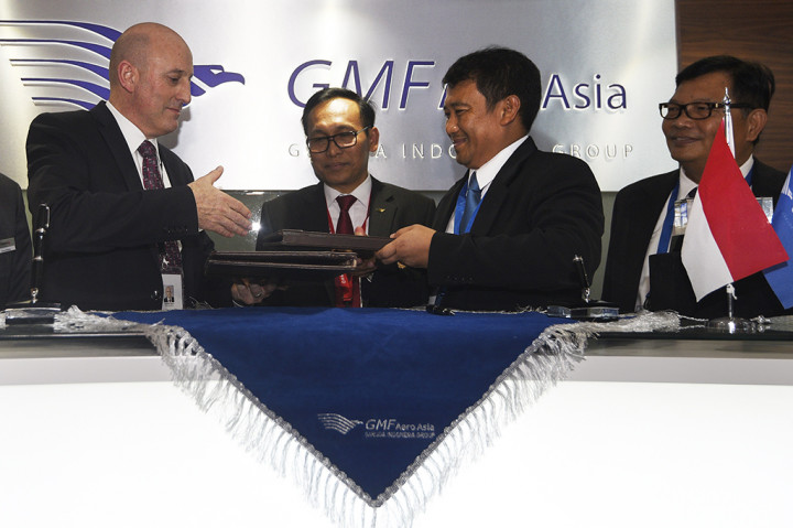 GMF dan SR Technics Kerja Sama Kembangkan Bisnis Komponen Pesawat