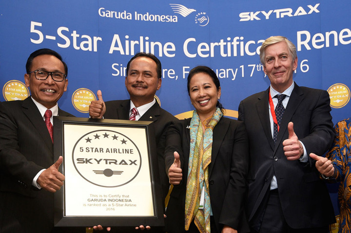 Garuda Indonesia Raih Penghargaan Maskapai Bintang Lima