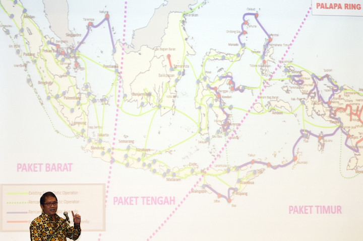 Menkominfo Tandatangani Perjanjian Palapa Ring Barat