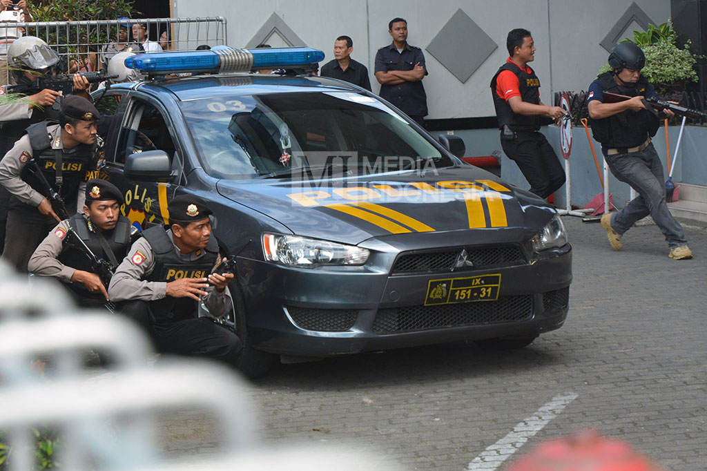 Aparat Gabungan Lakukan Simulasi Penanggulangan Terorisme di Purwokerto