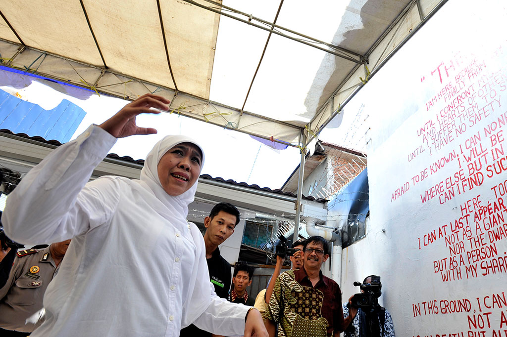 Mensos Khofifah Kunjungi Tempat Rehabilitasi Narkoba di Makassar