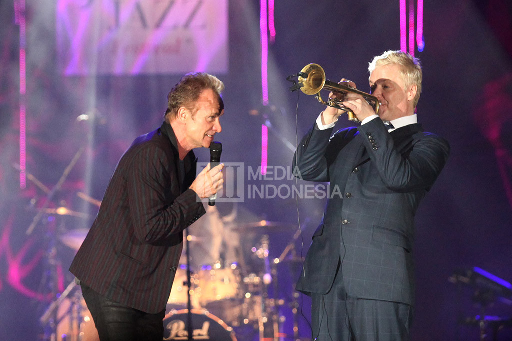 Sting Berduet dengan Chris Botti di Java Jazz 2016