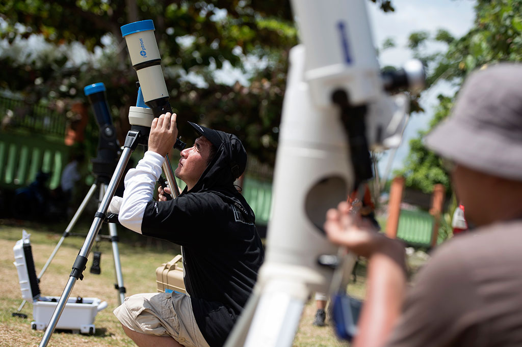 Persiapan Komunitas Langit Selatan Jelang Gerhana Matahari Total