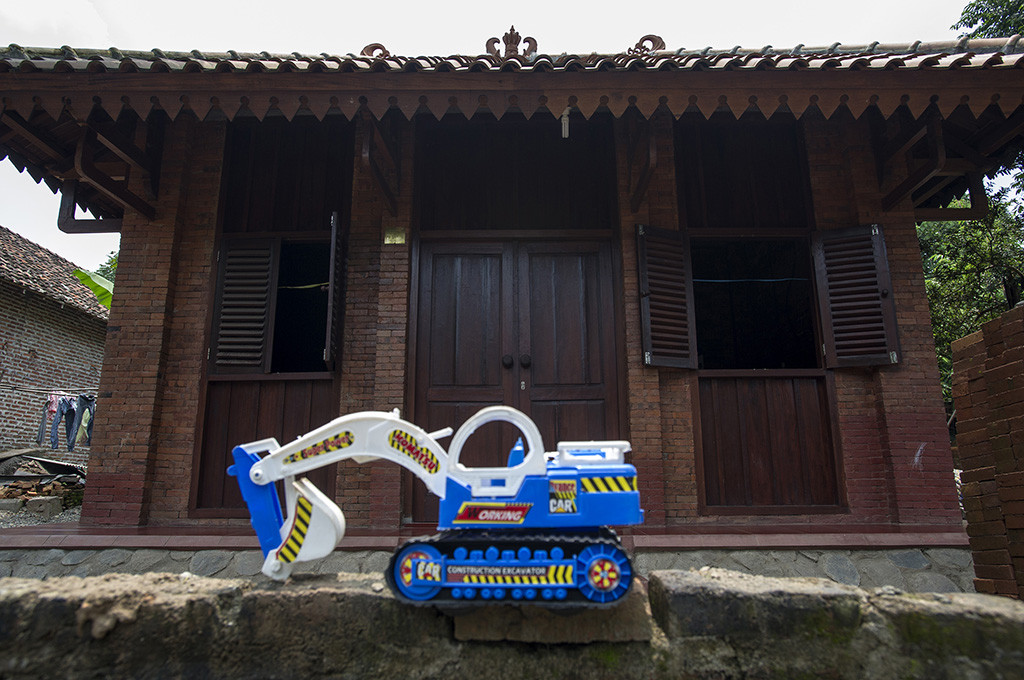 Ratusan Rumah di Trowulan Ini Menyerupai Bangunan Majapahit