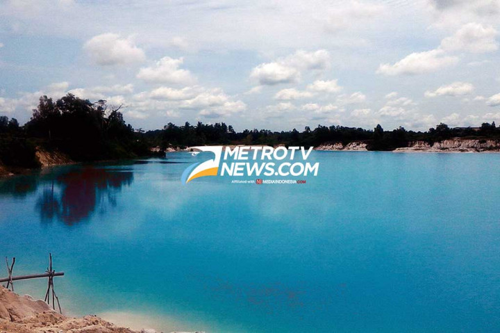 Danau Kaolin kini menjadi salah satu destinasi wisata favorit di Kabupaten Belitung.