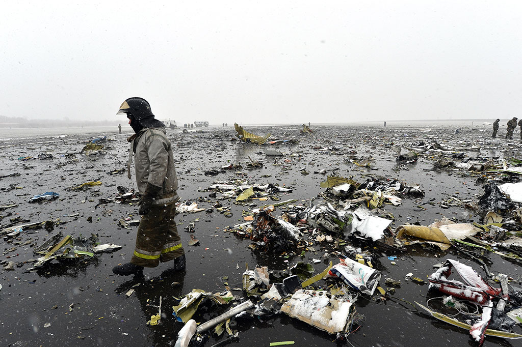 62 Penumpang Tewas dalam Kecelakaan Pesawat Flydubai